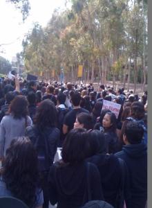 UCSD Protest Black Winter (2010): 3/4 Library Walk Rally