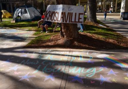 UCSD Protest Grad Student Strike (2022): Khoslaville Encampment
