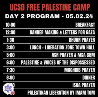  Image credit: Students for Justice in Palestine at UC San Diego